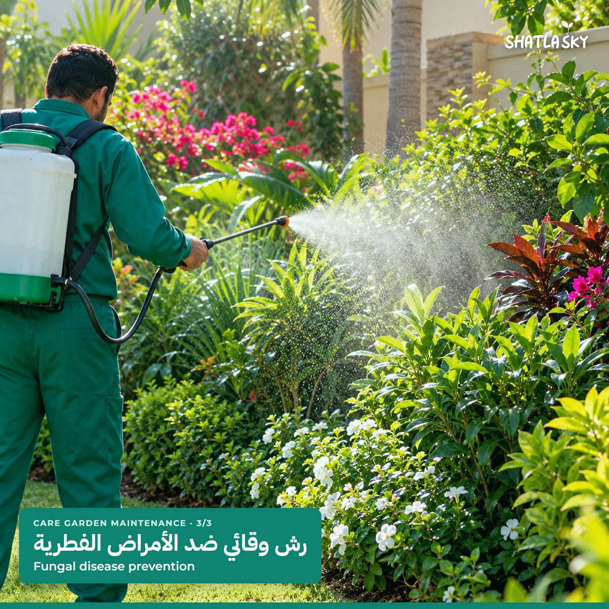 Shatla Sky Care Garden Maintenance package: Fungal disease prevention