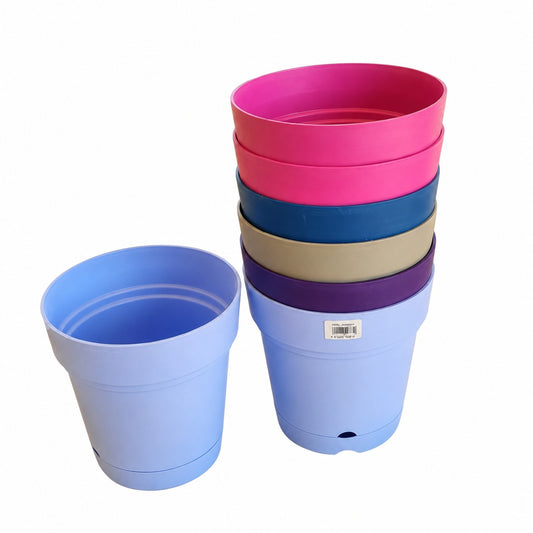 Mintra planting pot (اصيص منترا) with drainage tray