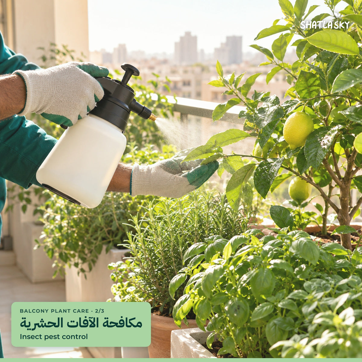 Shatla Sky Balcony Plant Care package: Insect pest control