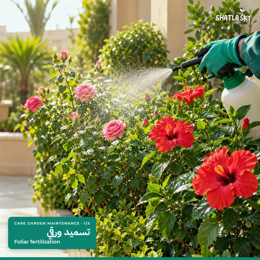 Shatla Sky Care Garden Maintenance package: Foliar fertilization