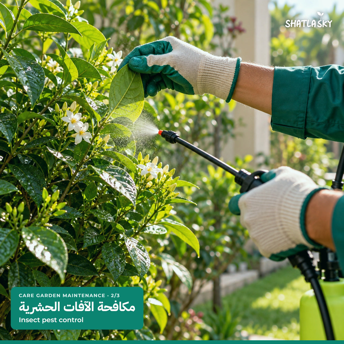 Shatla Sky Care Garden Maintenance package: Insect pest control